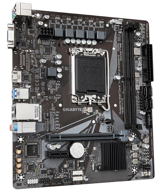 Материнська плата Gigabyte H610M H V2 (H610M H V2) (Socket 1700, Intel H610, Micro-ATX) - изображение 2