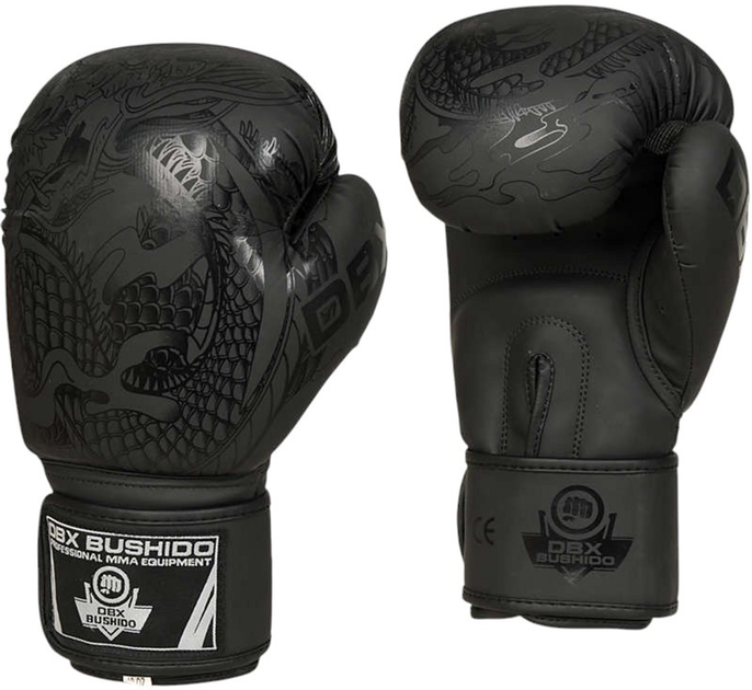 Боксерські рукавички Bushido Black Dragon B-2v18 розмір 8 oz Black (5904639190321) - зображення 2