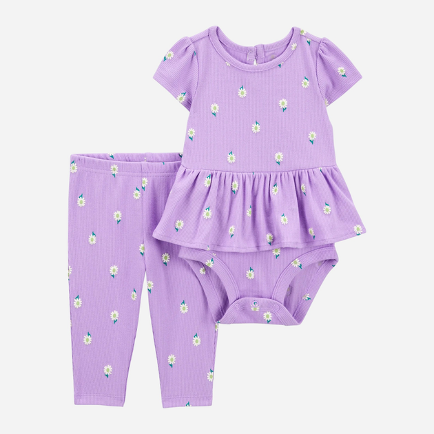 Детский комплект (боди + штанишки) для новорожденной девочки Carter's 1S526410 56-62 см Фиолетовый (195862951888) 