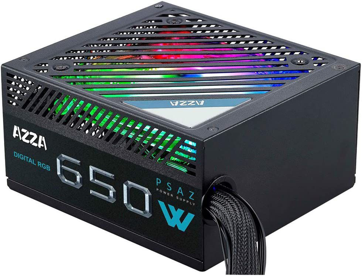 Блок живлення AZZA 650W PSAZ-650W(ARGB) (PSAZ-650W(ARGB)) - изображение 1