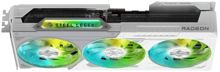 Відеокарта ASRock PCI-Ex Radeon RX 9070 XT Steel Legend 16GB GDDR6 (256bit) (2970/20000) (1 x HDMI, 3 x DisplayPort) (RX9070XT SL 16G) - зображення 4