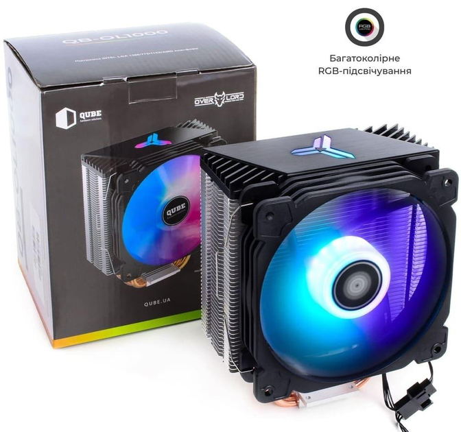 Кулер для процесора QUBE QB-OL1000 (Only Intel) (QB-OL1000 (Only Intel)) Б/в - изображение 9