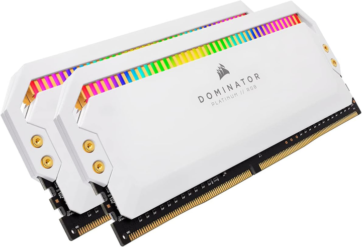 Оперативна пам'ять Corsair DDR4-3600 16384MB PC4-28800 (Kit of 2x8192) Dominator Platinum RGB White (CMT16GX4M2C3600C18W) - зображення 2