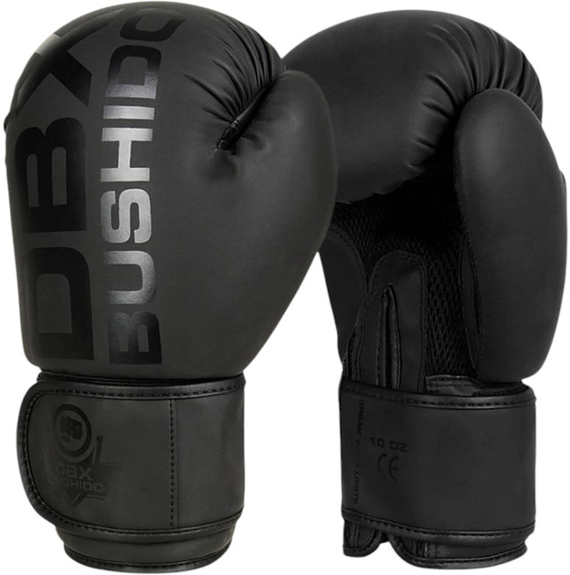 Боксерські рукавички Bushido Active Clima B-2v21 розмір 10 oz Black (5904639191342) - зображення 1