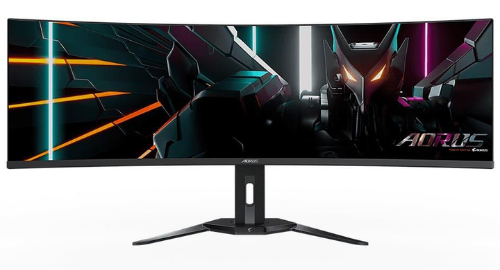 Монітор 49" Gigabyte iтор AORUS CO49DQ Gaming Monitor Curved DQHD OLED 144Hz (AORUS CO49DQ Gaming Monitor) - изображение 1