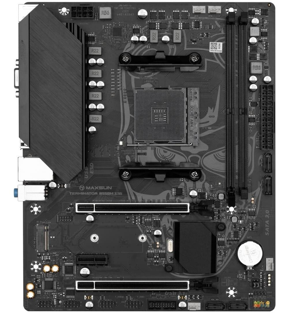Материнська плата Maxsun Terminator B550M 2.5G (MS-TERMINATOR B550M 2.5G) (Socket AM4, AMD B550, Micro-ATX) - изображение 1