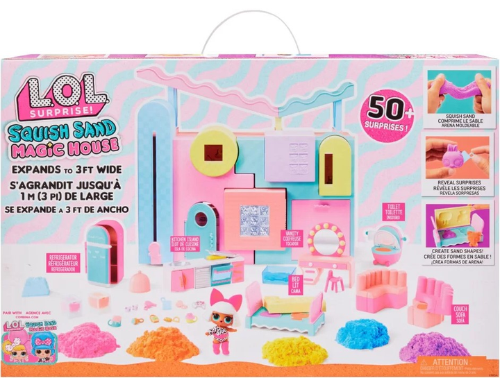 Zestaw do zabawy L.O.L. Surprise Squish Sand Magic House (0035051593218) - obraz 13