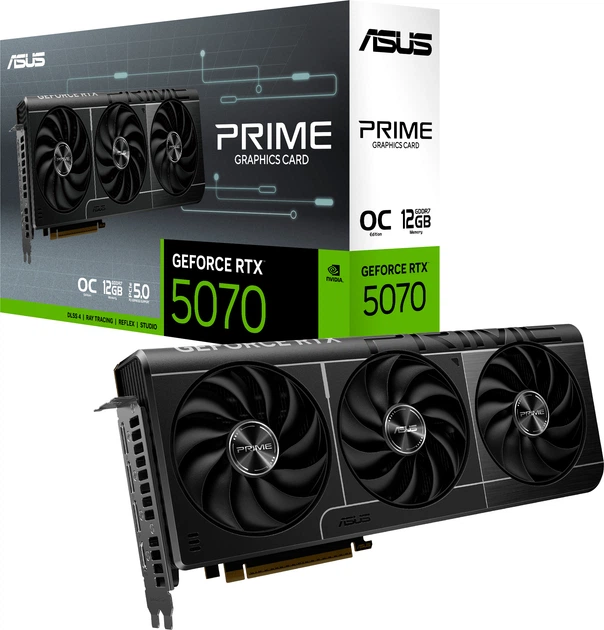 Відеокарта ASUS PCI-Ex GeForce RTX 5070 PRIME OC Edition 12GB GDDR7 (192bit) (2587/28000) (HDMI, 3 x DisplayPort) (PRIME-RTX5070-O12G) - зображення 12