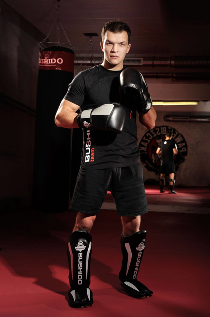 Ochraniacze piszczele i stopy Bushido SP-10 M Black (5902539010572) - obraz 14