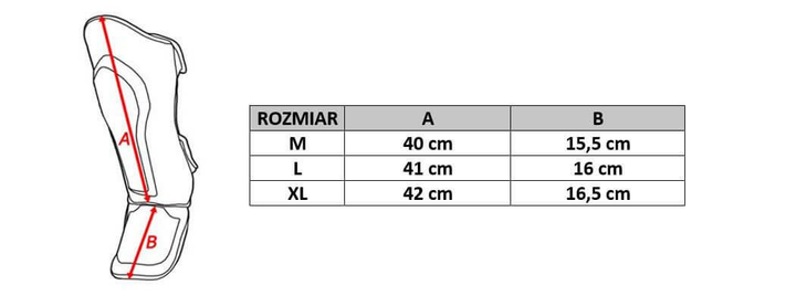 Ochraniacze piszczele i stopy Bushido SP-10v2 L Black/Red (5902539014518) - obraz 6