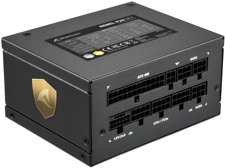 Блок живлення Sharkoon Rebel P20 SFX 4.1 1000W (4044951040674) - зображення 6