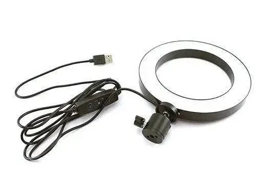 Кольцевая LED лампа 2 (1 крепл.тел.) USB (26см) - изображение 2