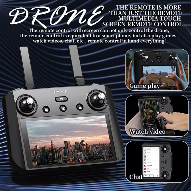 Квадрокоптер Kfplan KF104 Max - дрон с 4K и HD-камерами, ESC, 5G WI-FI, GPS, FPV, БК моторы, 6000м, до 30 мин. - Фото 6 Квадрокоптер Kfplan KF104 Max - дрон с 4K и HD-камерами, ESC, 5G WI-FI, GPS, FPV, БК моторы, 6000м, до 30 мин. - изображение 6