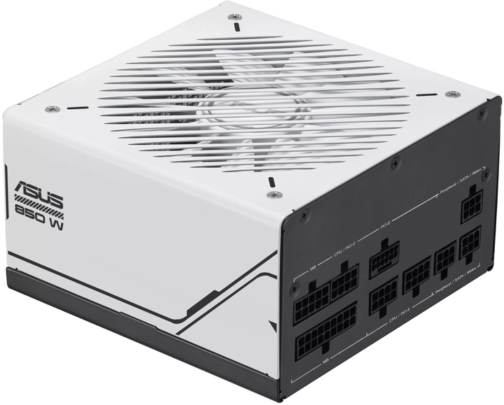 Блок живлення ASUS Prime 850W Gold White-Black (90YE00U0-B0NA00) - зображення 5