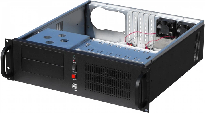 Шафа серверна Gembird 19'' 3U 430x450 Black (19CC-3U-01) - зображення 3