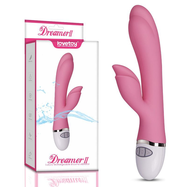 Вибратор Lovetoy Dreamer II Rechargeable Vibrator цвет розовый (20863016000000000) - изображение 11