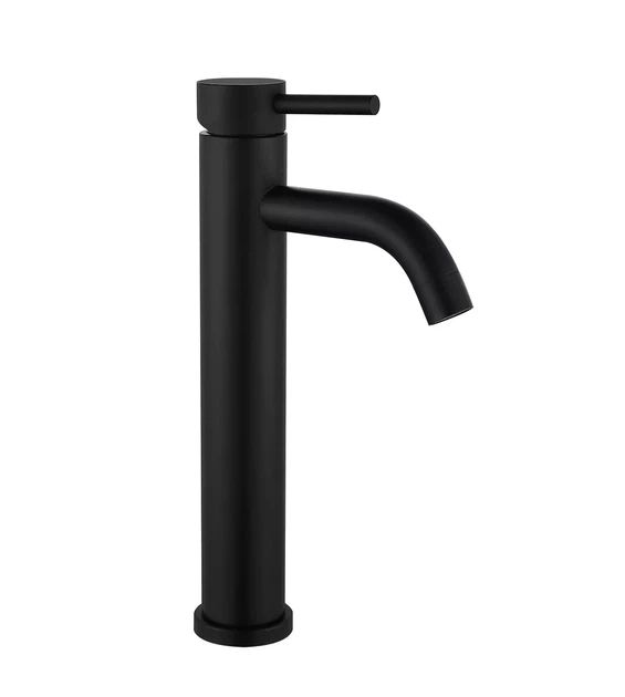 Смеситель для умывальника высокий WEZER EKO11C-01-BLACK черный - изображение 2