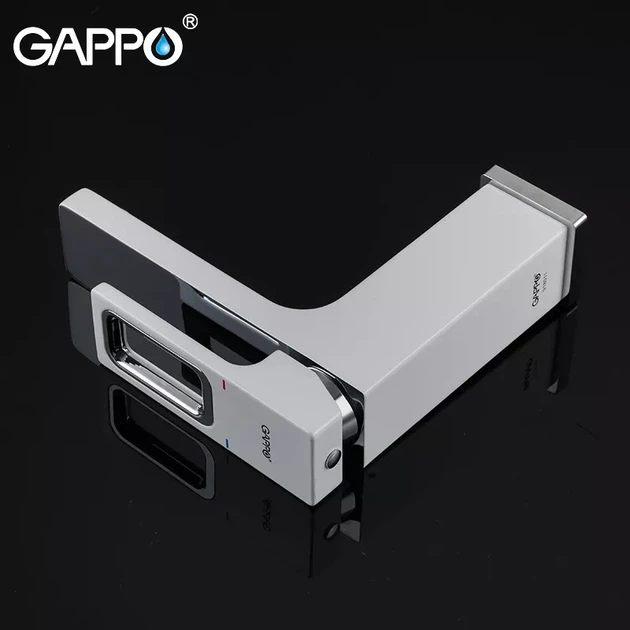 Смеситель для умывальника GAPPO G1017-8 белый/хром - изображение 6