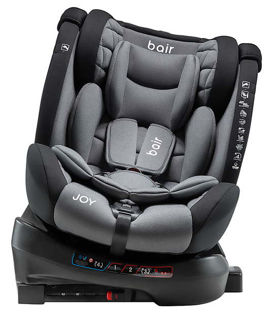 Автокресло Bair Joy 360 i-size Iso-fix GM-02 graphite midnight - изображение 5