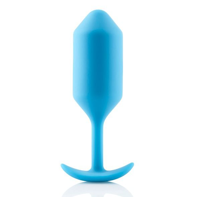 Профессиональная анальная пробка B-Vibe Snug Butt Plug 3 цвет голубой (21793008000000000) - изображение 1