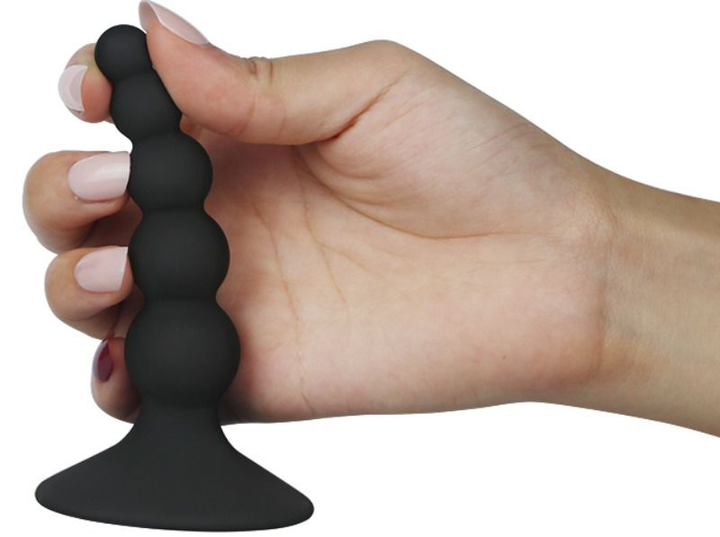 Анальная пробка Lovetoy Lure Me Beaded Anal Plug цвет черный (16870005000000000) - изображение 8