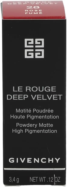 Помада для губ Givenchy Le Rouge Deep Velvet Matte N28 Rose Fume 3.4 г (3274872432109) - зображення 3