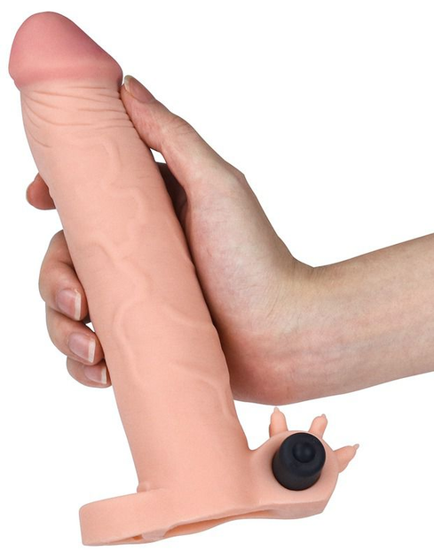 Насадка на пеніс з вібрацією Pleasure X-Tender Series Perfect for 5-6.5 inches Erect Penis колір тілесний (18911026000000000) - зображення 2