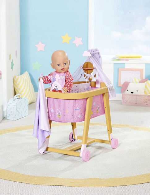 Kołyska łóżeczko dla lalek Baby born Zapf Creation 829981 (4001167829981) - obraz 6