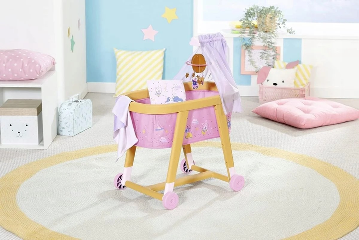 Kołyska łóżeczko dla lalek Baby born Zapf Creation 829981 (4001167829981) - obraz 8
