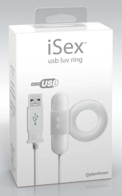 Ерекційне кільце з вібрацією iSex USB Luv Ring (17034000000000000) - зображення 6