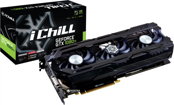 Видеокарта INNO3D PCI-Ex GeForce GTX 1080 Ti iChill HerculeZ X3