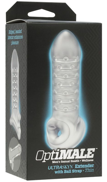 Насадка на пеніс Doc Johnson Optimale Extender with Ball Strap Thin (20336000000000000) - зображення 6
