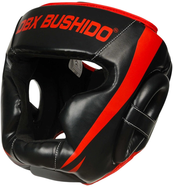 Kask bokserski Bushido ARH-2190R S Black/Red (5902539014570) - obraz 1