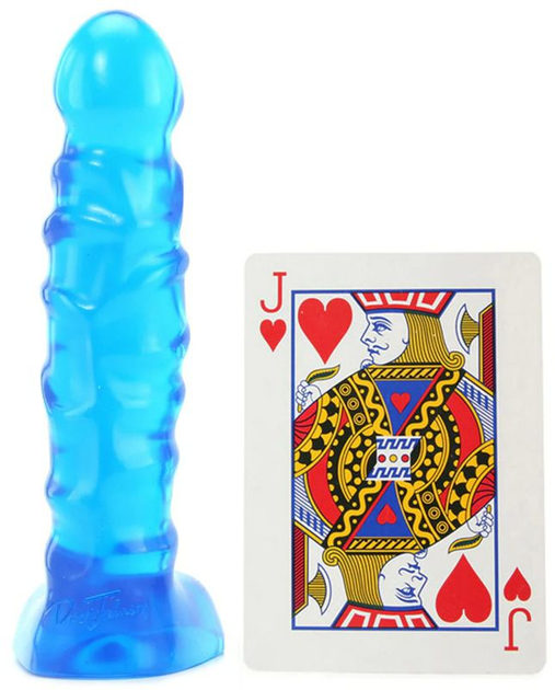 Тонкий голубой анальный фаллос Doc Johnson Raging Hard Ons Slimline Cobalt Blue Jellie 5,5in (11030000000000000) - изображение 2