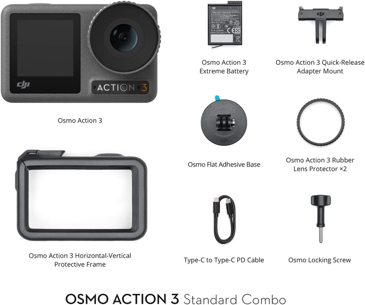 Екшн-камера DJI Osmo Action 3 Standard Combo (CP.OS.00000220.01) [74877] - зображення 8