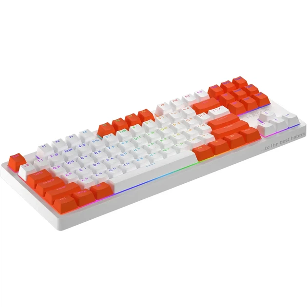 Клавіатура Hator Rockfall 2 Mecha Signature Edition USB White/White/Orange (HTK-521-WWO) [103446] - зображення 3