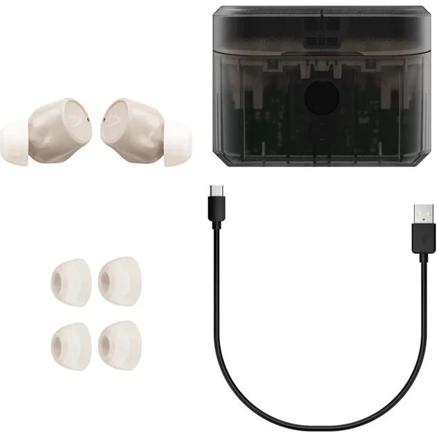 Навушники HyperX Cirro Buds Pro Beige (727A7AA) [111691] - зображення 6