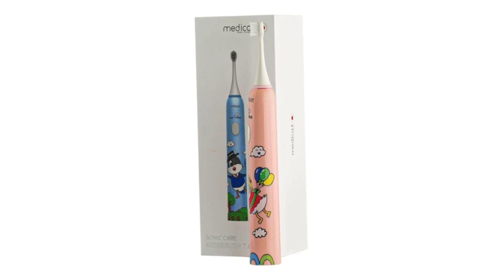 Звукова зубна щітка MEDICA+ KidsBrush 7.0 PINK (Японія) + Насадки (4 шт) - зображення 2