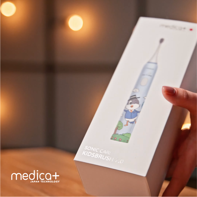 Звукова зубна щітка MEDICA+ KidsBrush 7.0 PINK (Японія) + Насадки (4 шт) - зображення 9