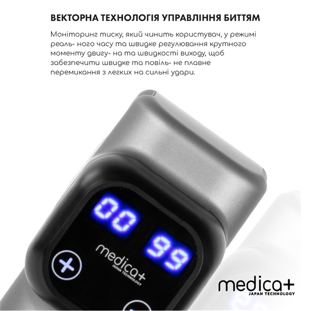 Перкусійний ручний масажер для тіла та м'язів MEDICA+ MassHand Pro 6.0 - зображення 15
