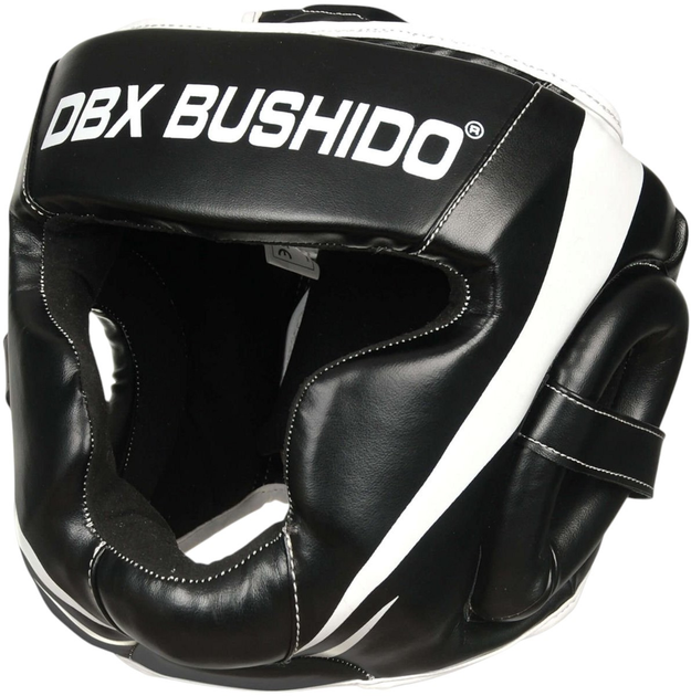 Kask bokserski Bushido ARH-2190 L Black/White (5902539014297) - obraz 1