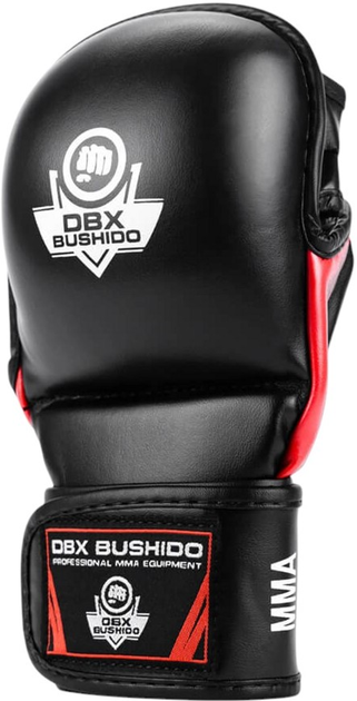 Rękawice MMA Bushido ARM-2011 rozmiar S/M Black/Red (5902539011401) - obraz 2