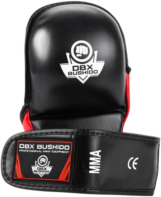 Рукавички ММА Bushido ARM-2011 розмір S/M Black/Red (5902539011401) - зображення 6