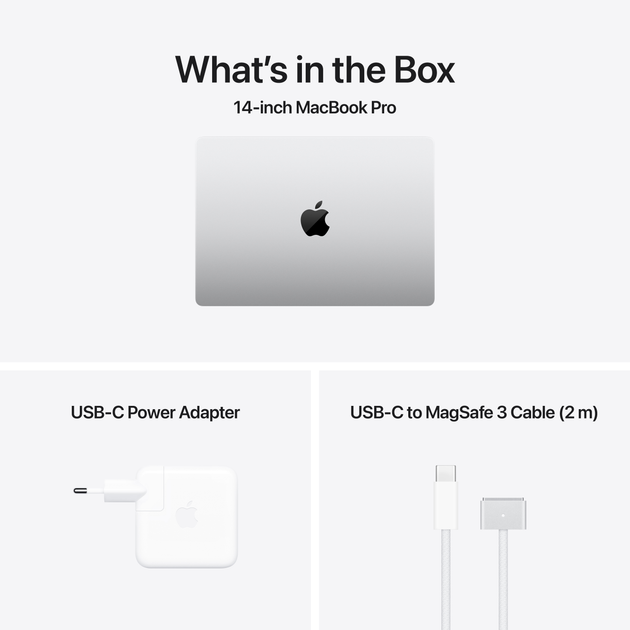 Ноутбук Apple MacBook Pro 14" M4 16/512GB 2024 (MW2W3RU/A) (QWERTY+кирилиця) Silver - зображення 7