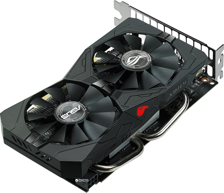 Відеокарта Asus PCI-Ex Radeon RX560 ROG Strix 4GB GDDR5 (128bit) (1275/7000) (DVI, HDMI, DisplayPort) (ROG-STRIX-RX560-4G-GAMING) - зображення 2