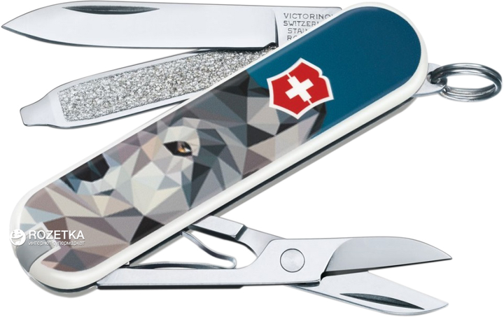 Швейцарский нож Victorinox Сlassic The Wolf is coming home (0.6223.L1704) - изображение 1