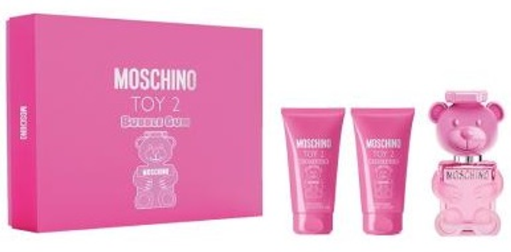 Zestaw damski Moschino Woda toaletowa Toy 2 Bubble Gum 50 ml + Żel pod prysznic 50 ml + Balsam do ciała 50 ml (8011003885671 / 8011003889440) - obraz 1