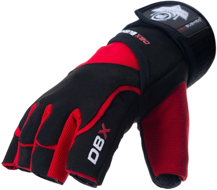 Рукавички для фітнесу Bushido GRIP-X WG-161 L Black/Red (5902539012538) - зображення 5