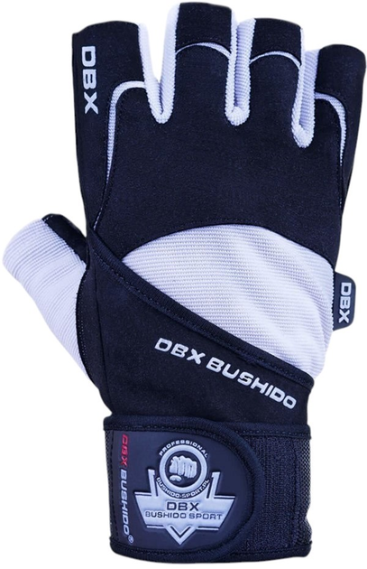 Rękawiczki do fitnessa Bushido GRIP-X WG-162 XL Black/White (5902539012781) - obraz 2