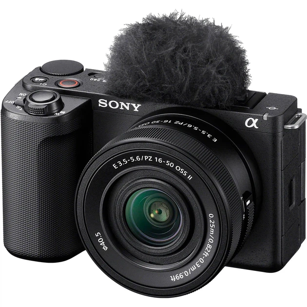 Бездзеркальний фотоапарат Sony ZV-E10 II Kit 16-50mm f/3.5-5.6 OSS II Black (ZVE10M2KB.CEC) - Фото 2 Бездзеркальний фотоапарат Sony ZV-E10 II Kit 16-50mm f/3.5-5.6 OSS II Black (ZVE10M2KB.CEC) - зображення 2
